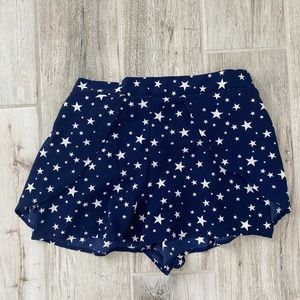 Charlotte Russe Navy and White Star Shorts Size Medium NWOT